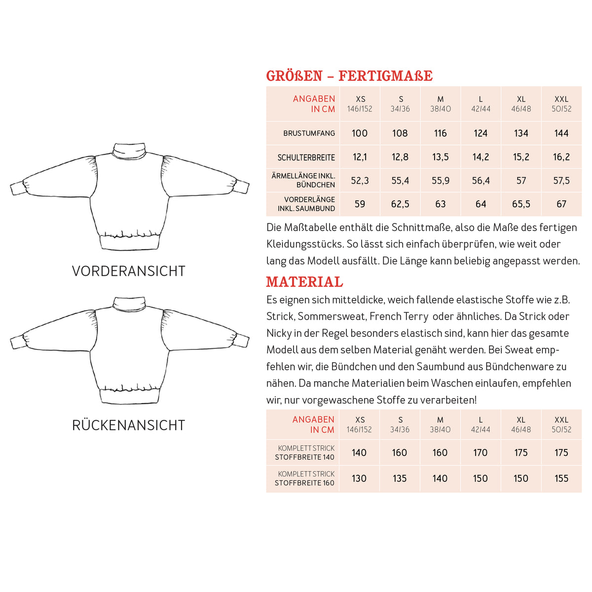 STUDIO SCHNITTREIF FRAU Oke Pullover