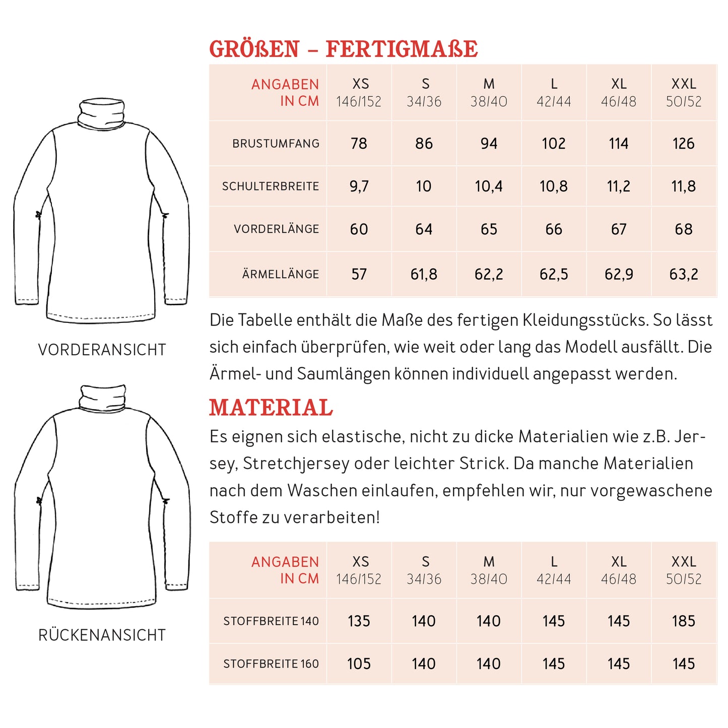 STUDIO SCHNITTREIF FRAU Romy Rollkragenshirt Damen