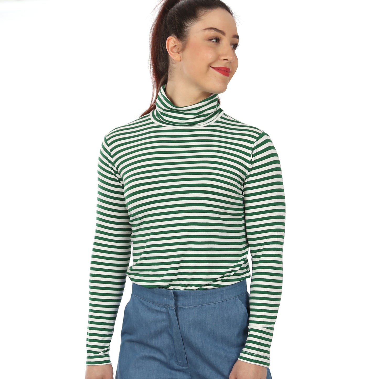 STUDIO SCHNITTREIF FRAU Romy Rollkragenshirt Damen