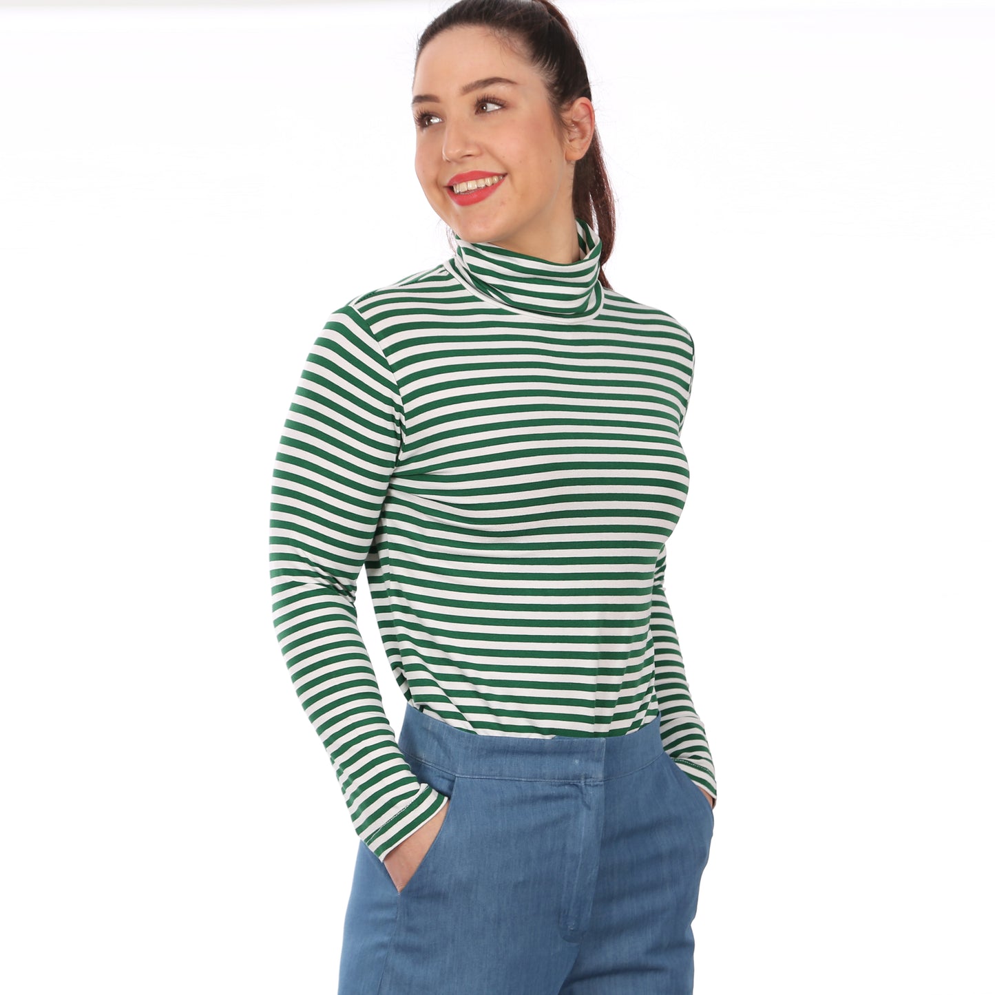 STUDIO SCHNITTREIF FRAU Romy Rollkragenshirt Damen