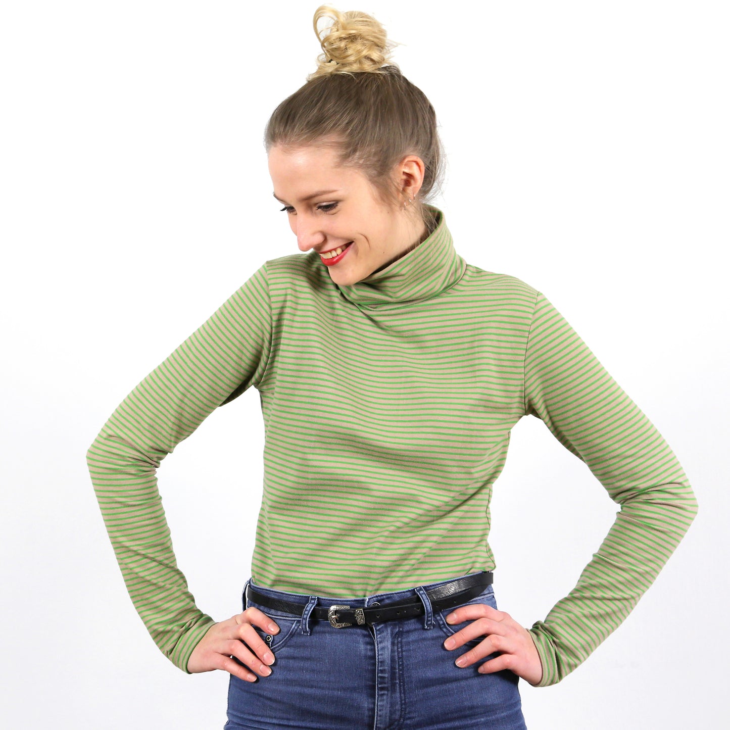 STUDIO SCHNITTREIF FRAU Romy Rollkragenshirt Damen
