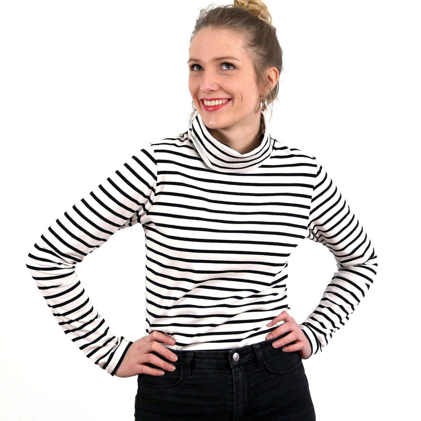 STUDIO SCHNITTREIF FRAU Romy Rollkragenshirt Damen