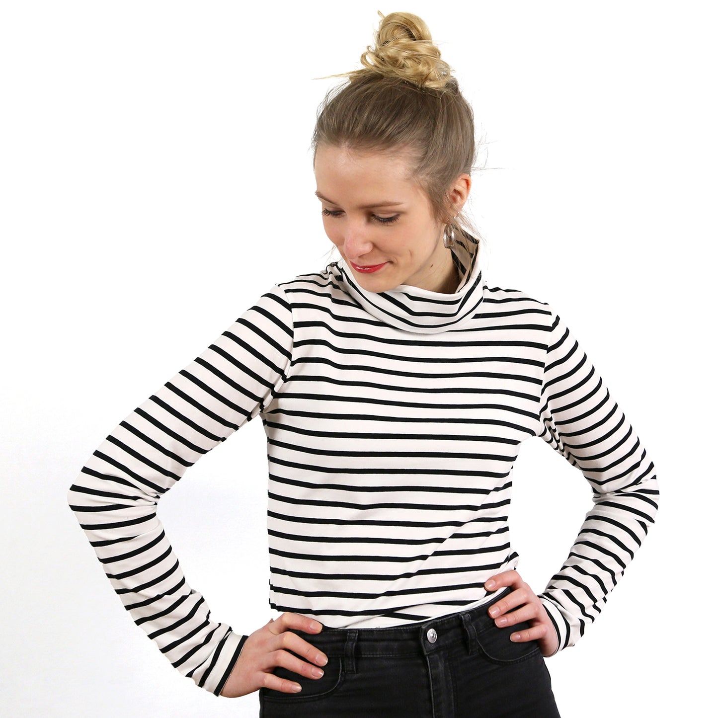 STUDIO SCHNITTREIF FRAU Romy Rollkragenshirt Damen