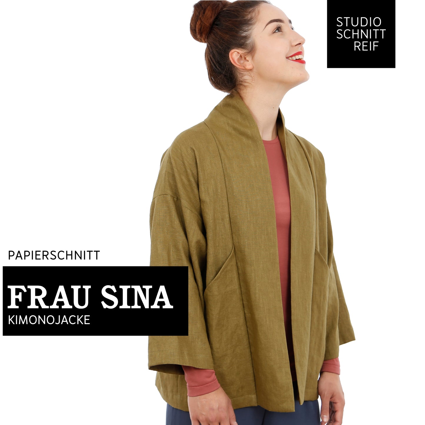 STUDIO SCHNITTREIF FRAU SINA Kimonojacke Damen