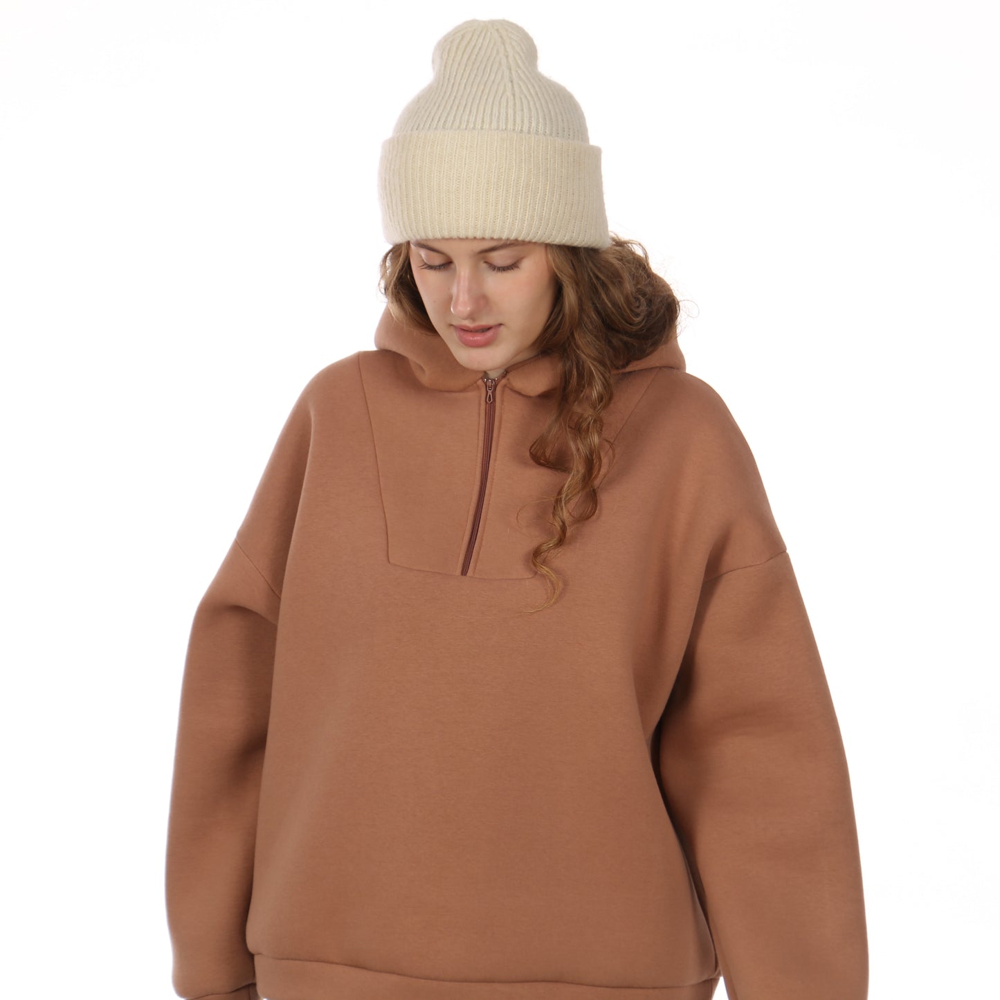 STUDIO SCHNITTREIF FRAU YUTTA oversized Hoodie/Troyer Damen