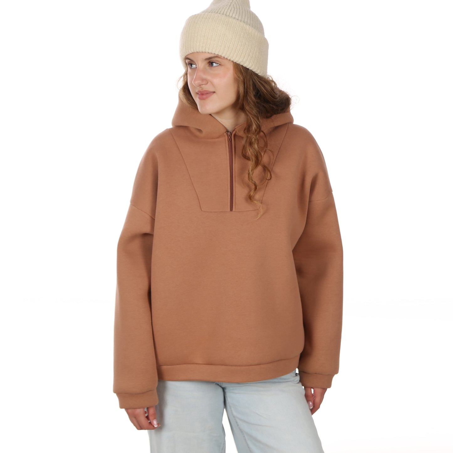 STUDIO SCHNITTREIF FRAU YUTTA oversized Hoodie/Troyer Damen