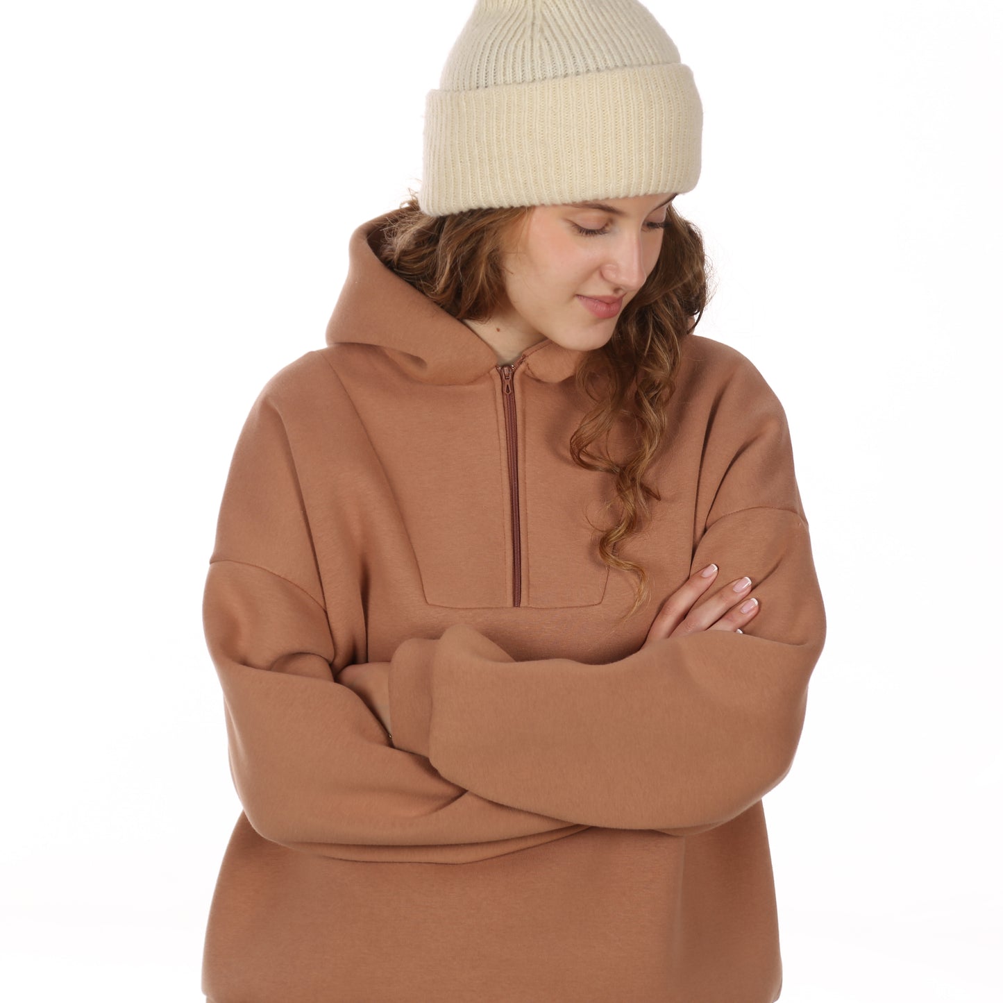 STUDIO SCHNITTREIF FRAU YUTTA oversized Hoodie/Troyer Damen