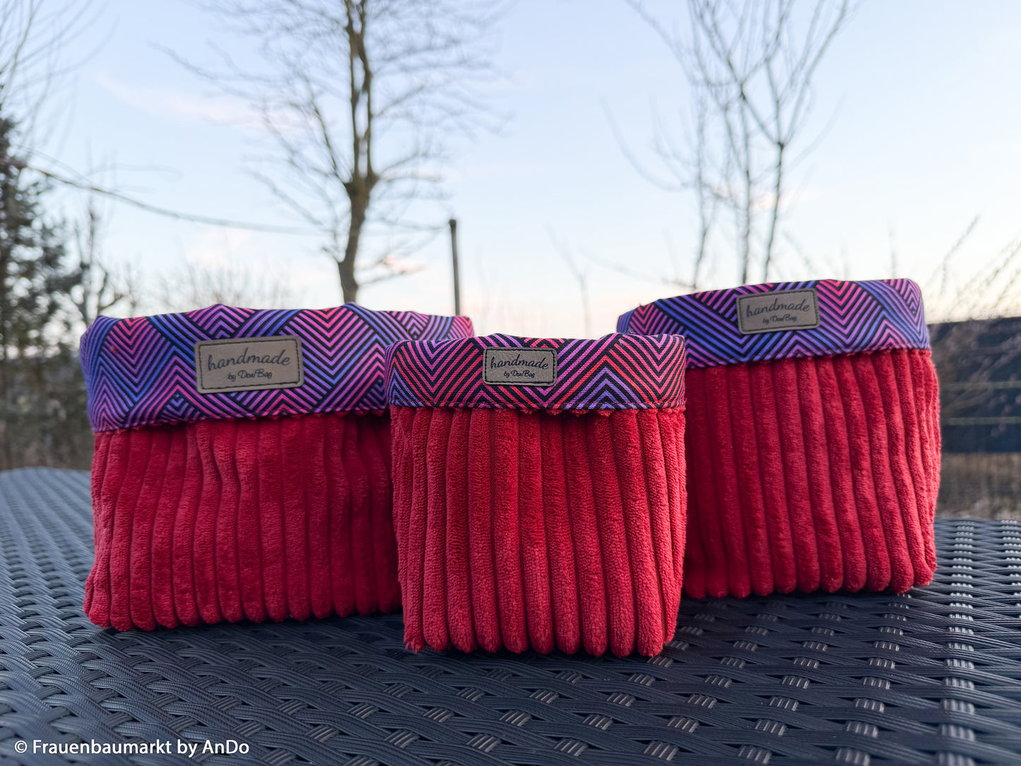 Cord Samt Wanja burgundy rot