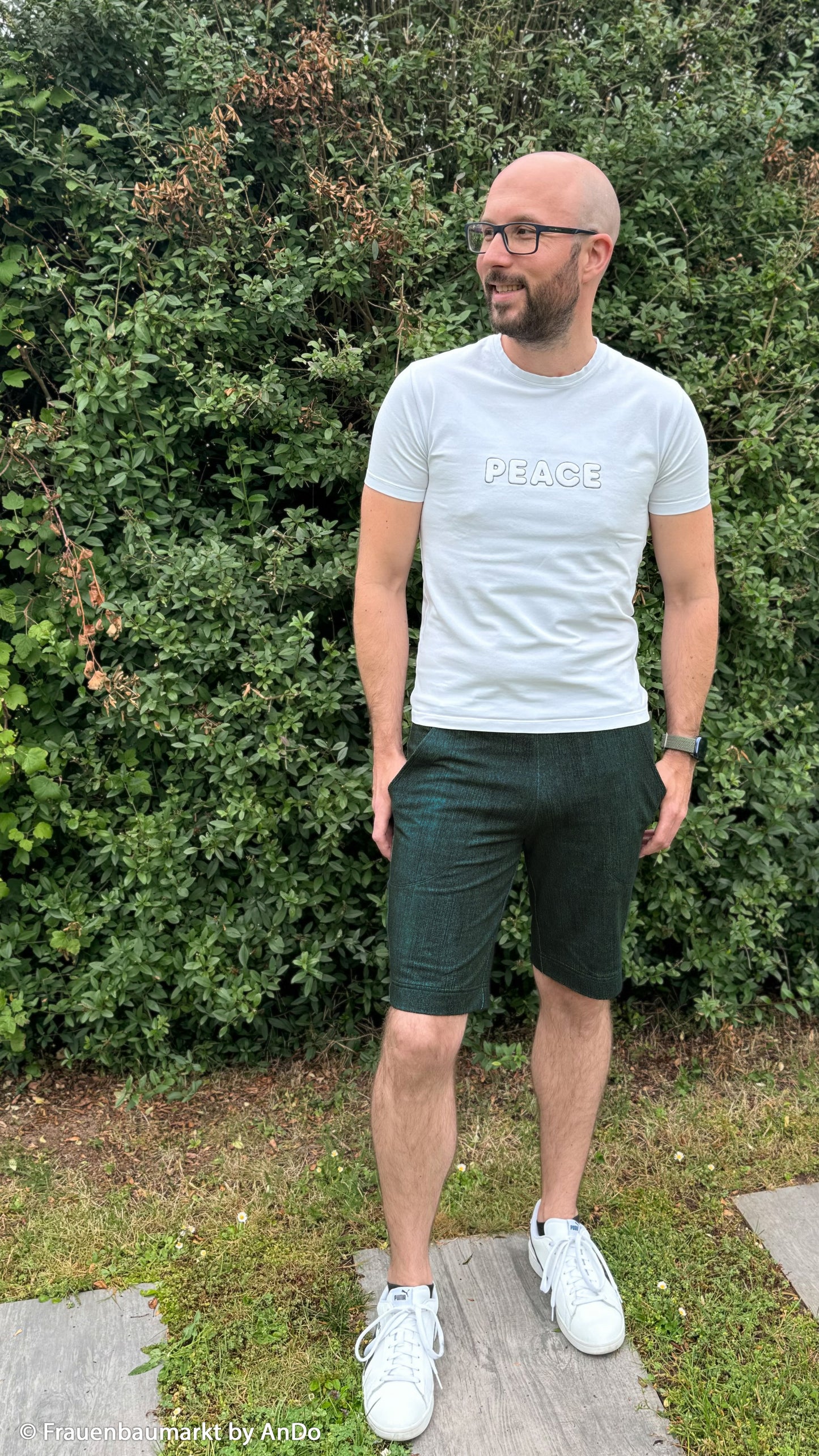Sweat French Terry Denim dunkelpetrol