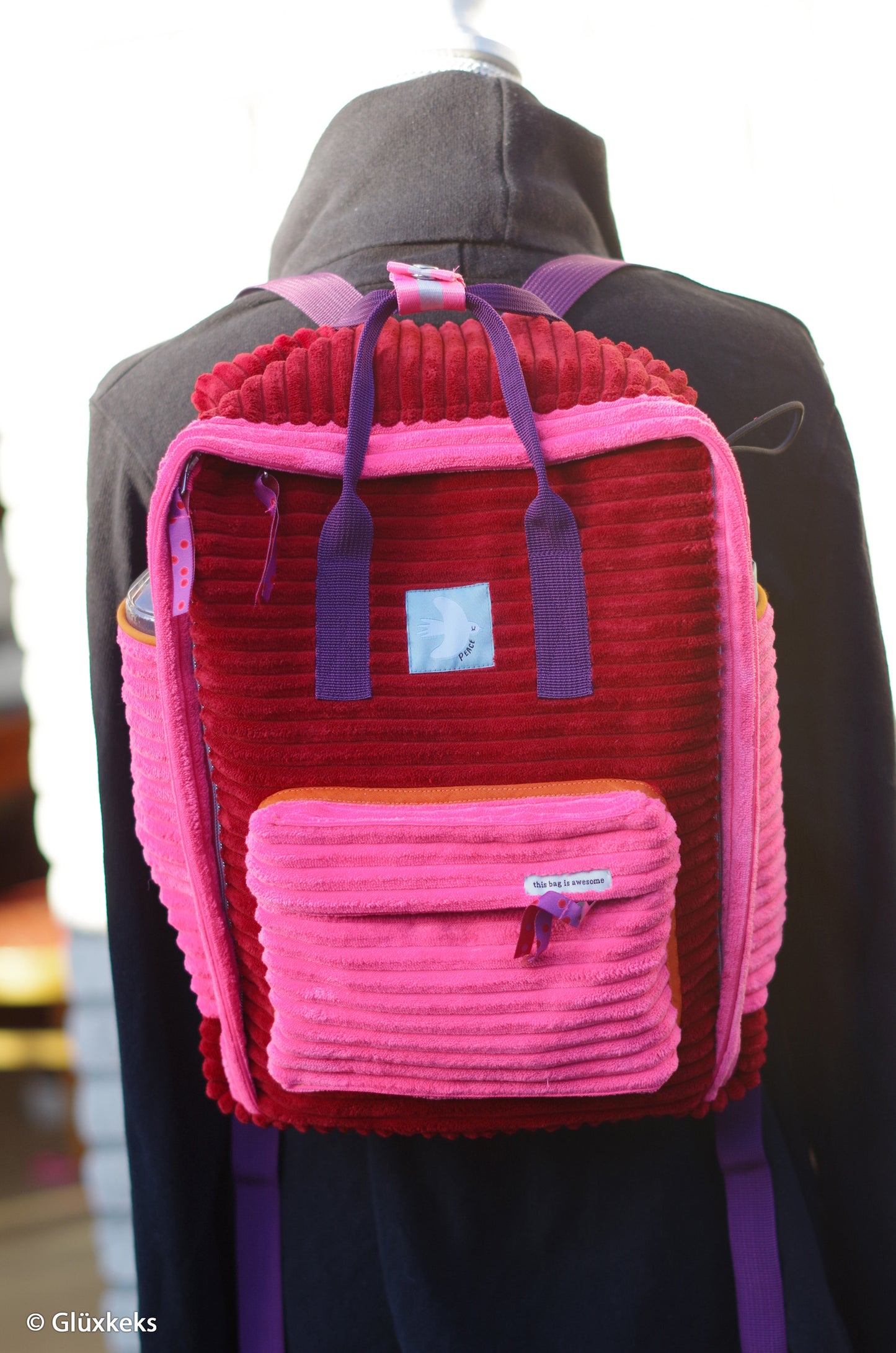 Cord Samt Wanja burgundy rot