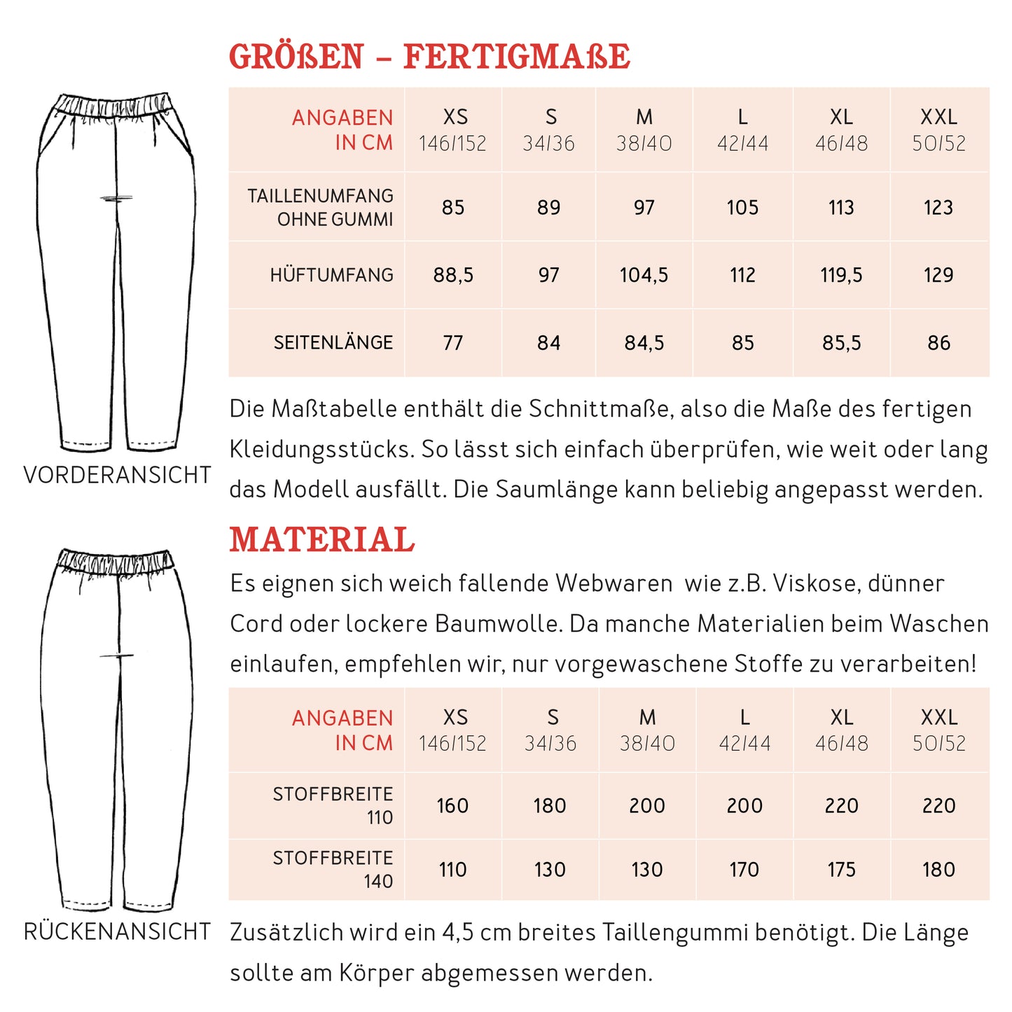 STUDIO SCHNITTREIF FRAU Hanna Hose Damen