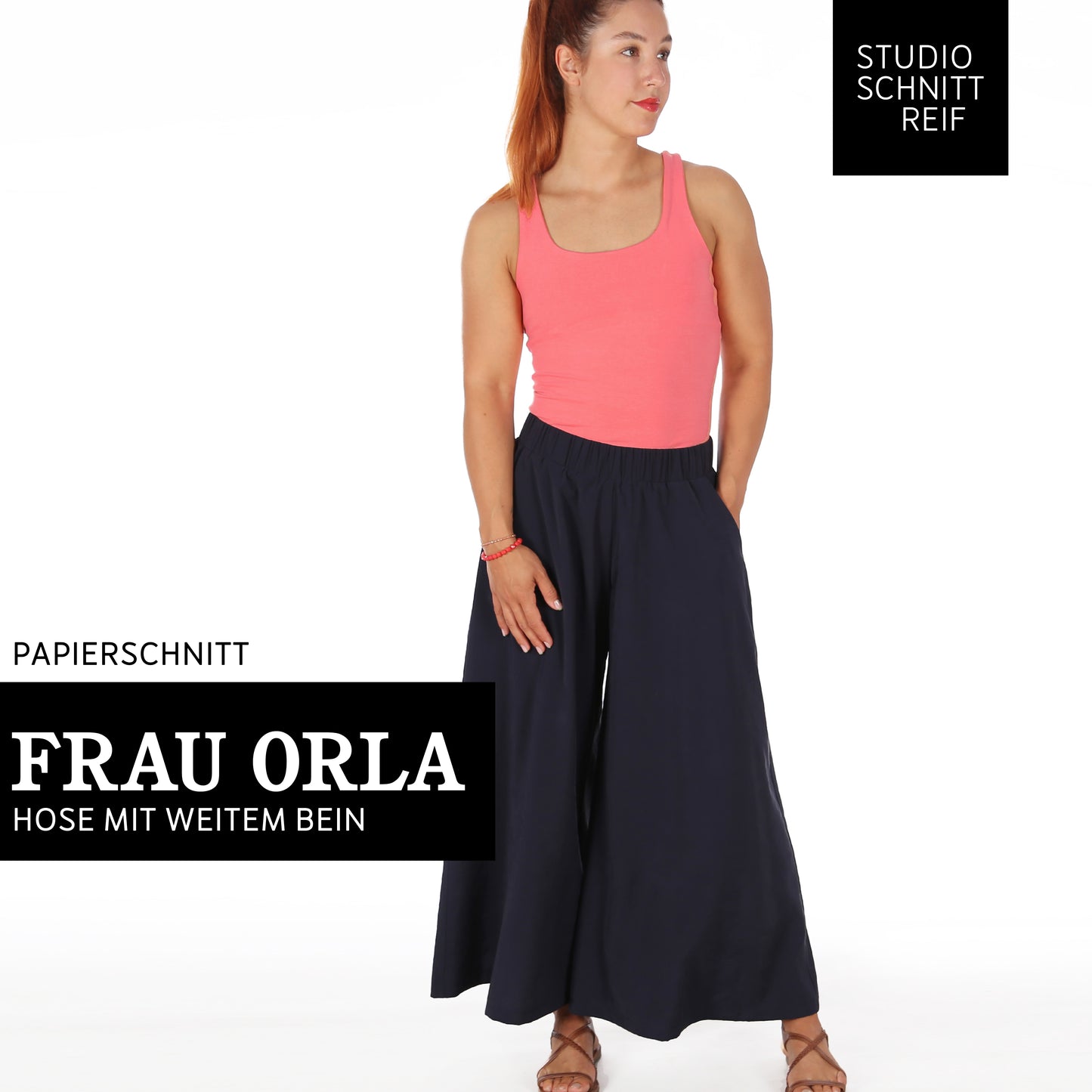 STUDIO SCHNITTREIF FRAU ORLA weite Hose Damen