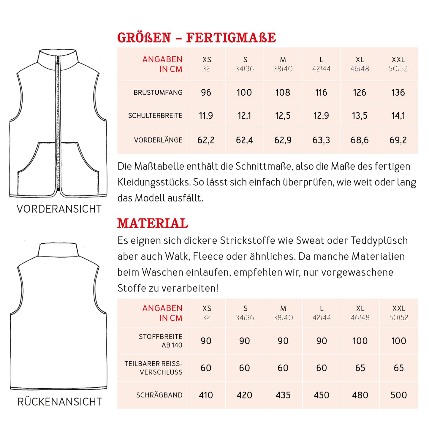 STUDIO SCHNITTREIF FRAU RONI Weste Damen