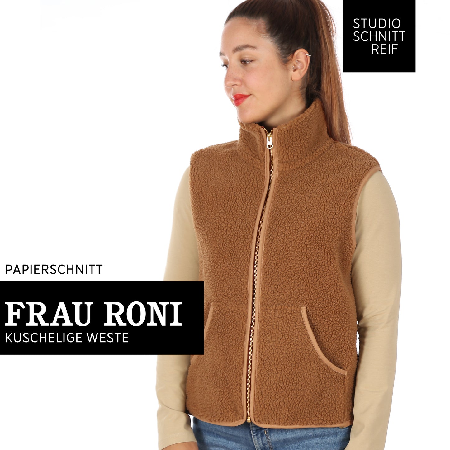 STUDIO SCHNITTREIF FRAU RONI Weste Damen