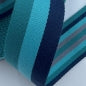 Gurtband 40mm türkis petrol jeansblau