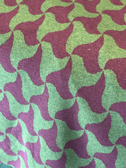 jacquardstoff recycled Abstract grün lilac