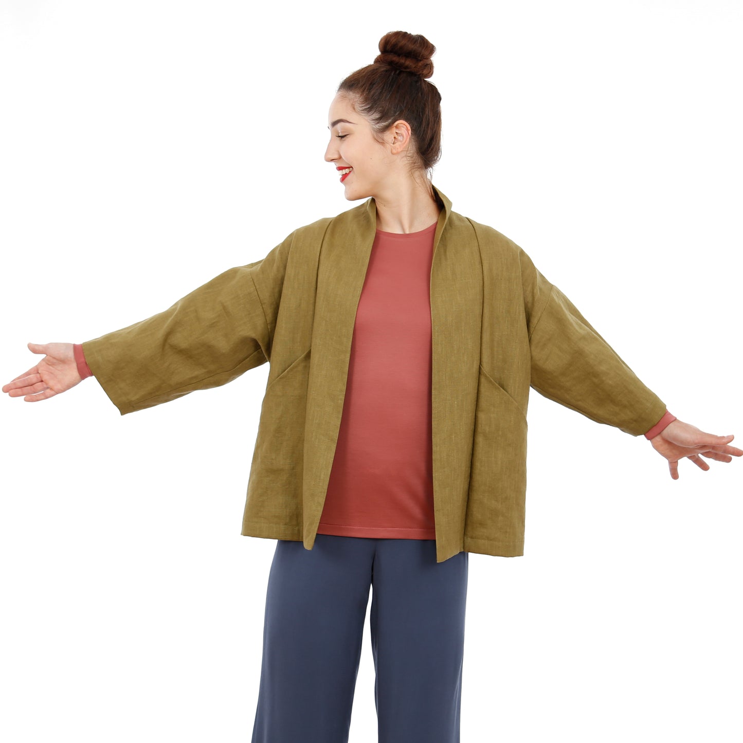 STUDIO SCHNITTREIF FRAU SINA Kimonojacke Damen