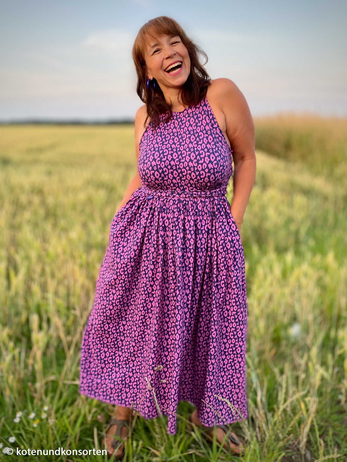 Jersey Happy Leo by cherry picking dunkelblau pink