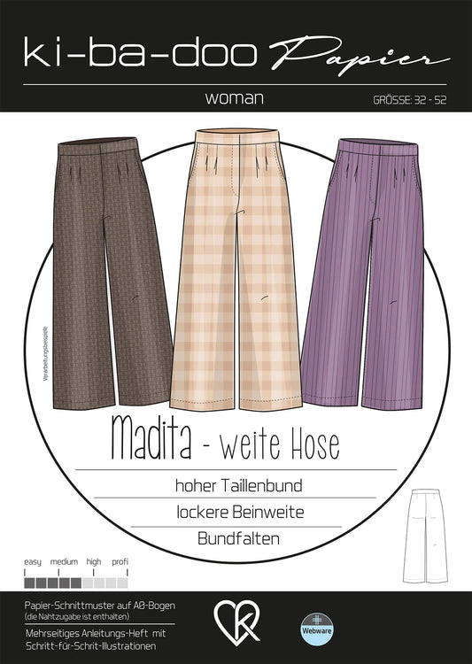 Ki-ba-doo weite Hose Madita Damen