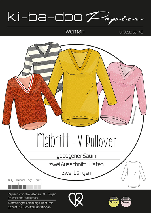Ki-ba-doo V-Pullover Maibritt