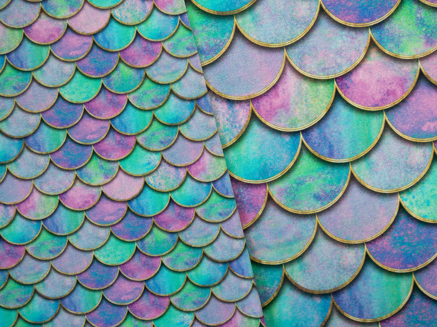 Jersey Melody Meerjungfrau Schuppen klein multicolour