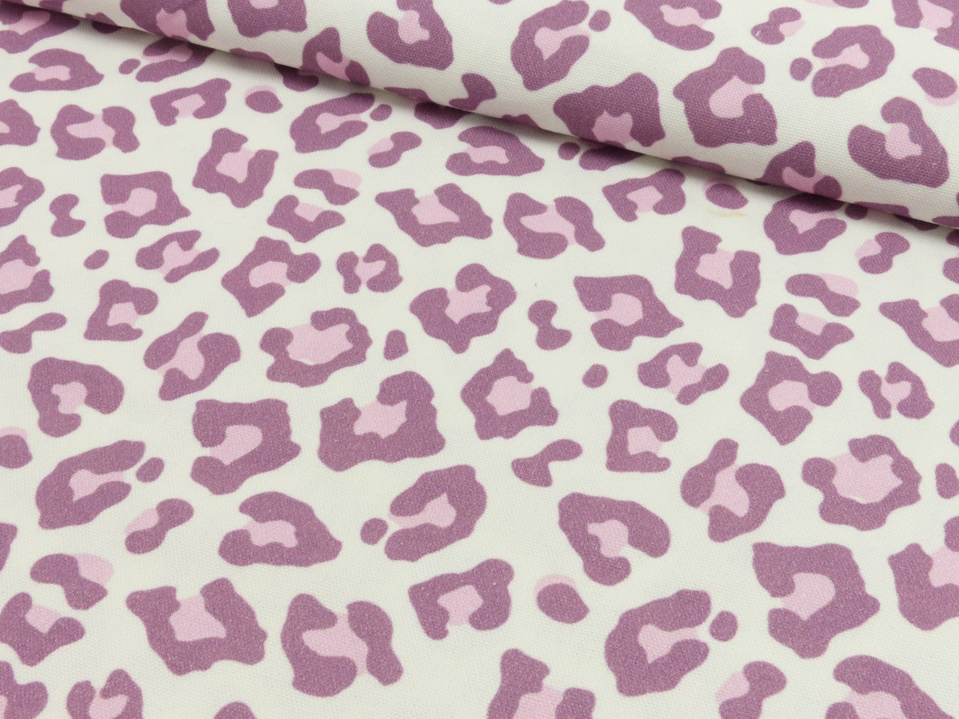 Canvas Dekostoff digital Leo mauve