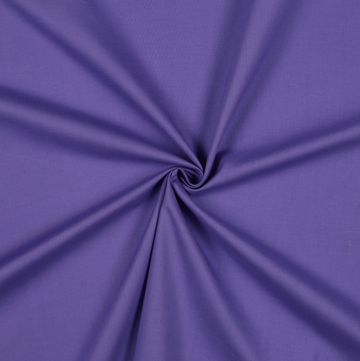 Baumwolle uni bio violett