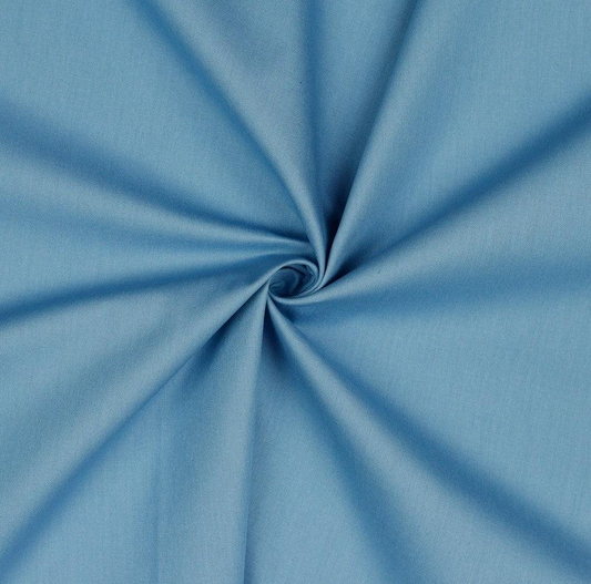 Baumwolle uni bio jeansblau hell