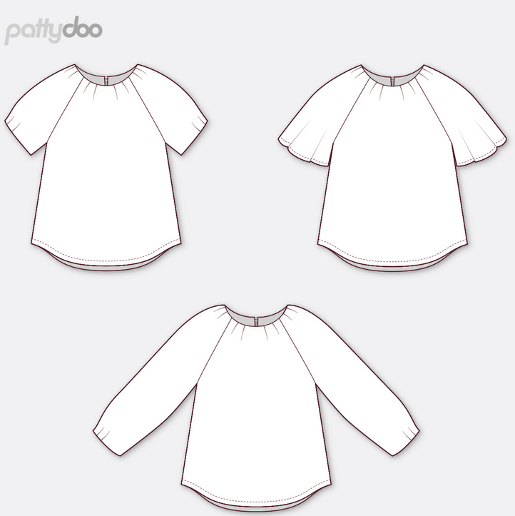 Pattydoo Damen Raglanbluse Willow
