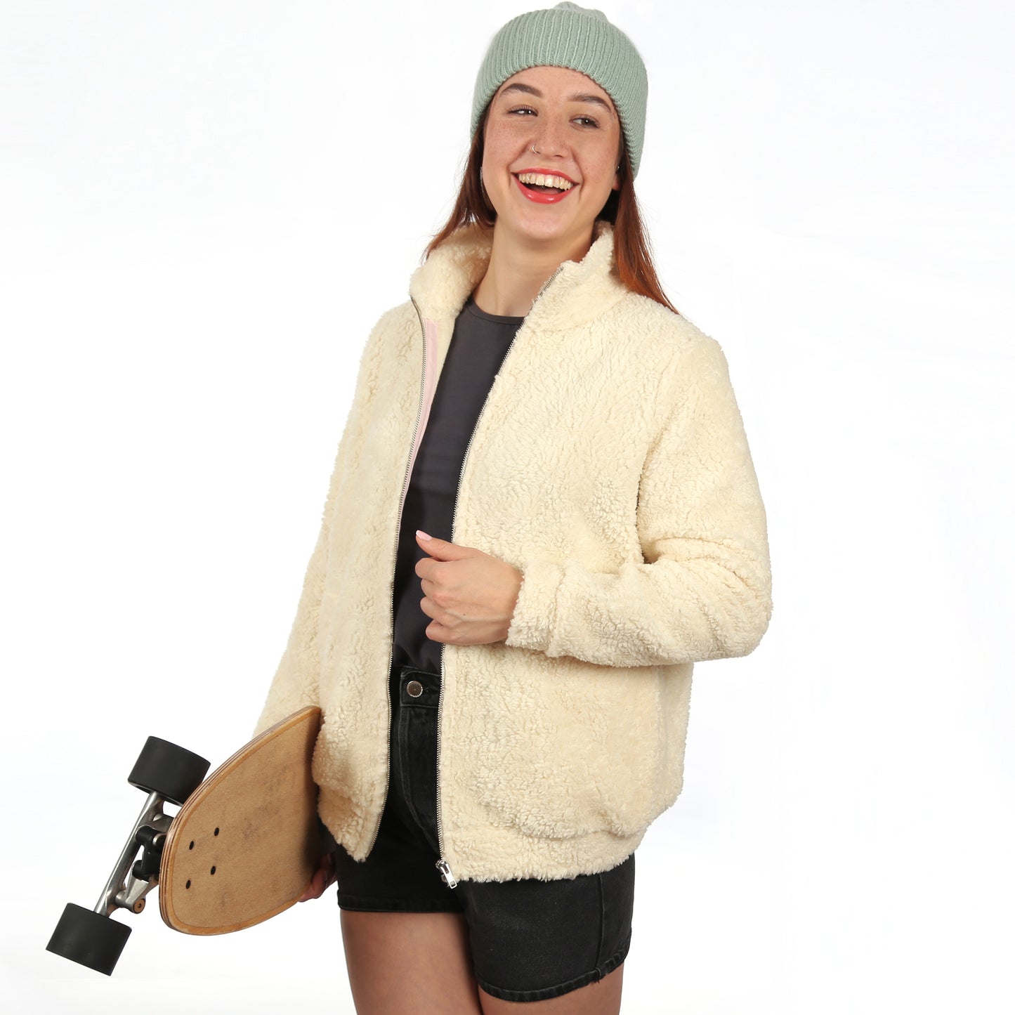 STUDIO SCHNITTREIF FRAU SVEA Teddyjacke Damen
