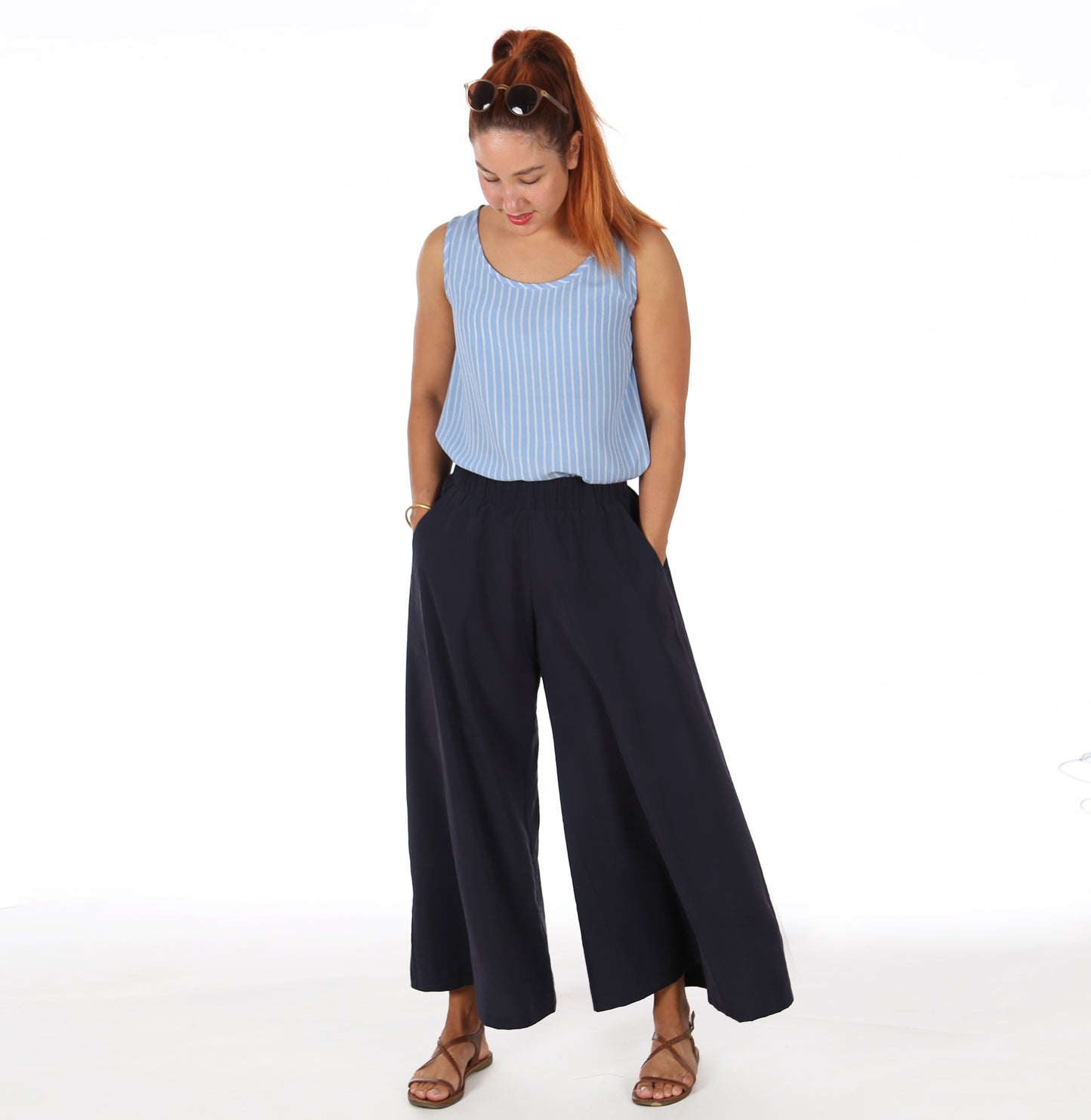 STUDIO SCHNITTREIF FRAU ORLA weite Hose Damen