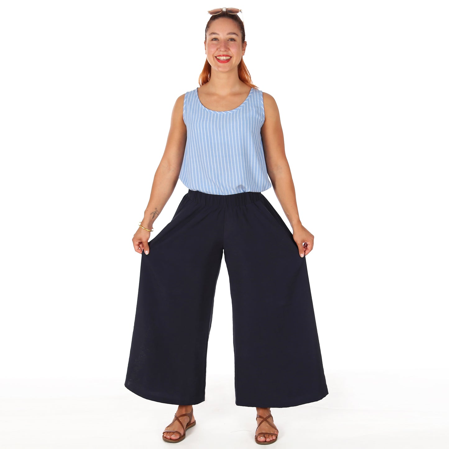 STUDIO SCHNITTREIF FRAU ORLA weite Hose Damen