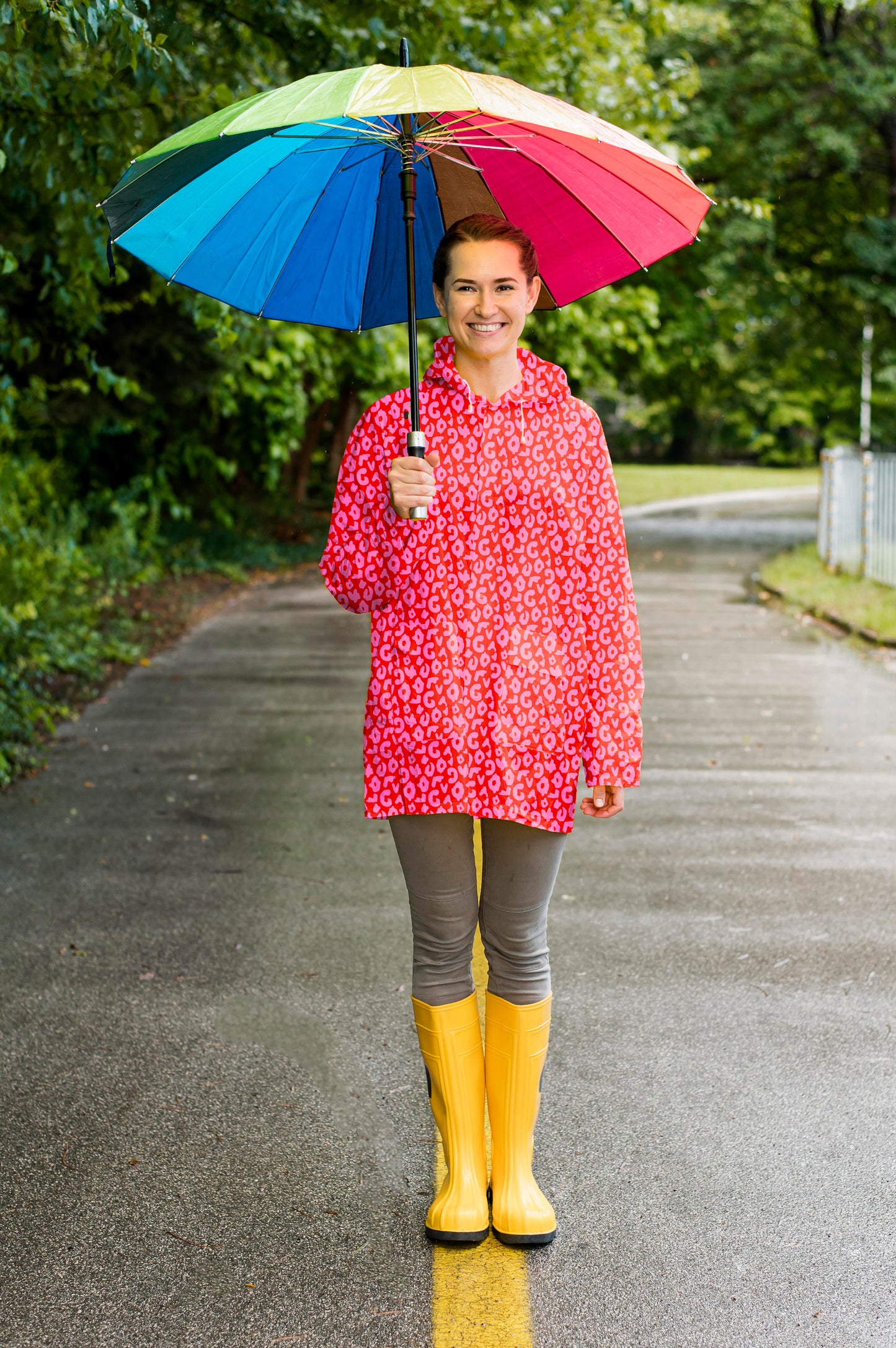 BALD ERHÄLTLICH - Leo Colourful Collection by Cherry Picking rot rosa Oxfordgewebe wasserabweisend