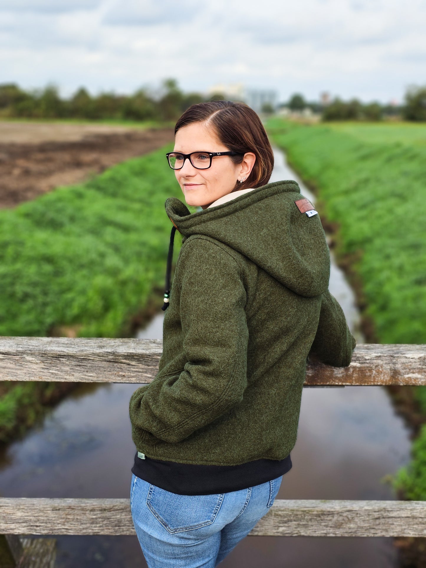 Walk Schurwolle Naomi khaki melange