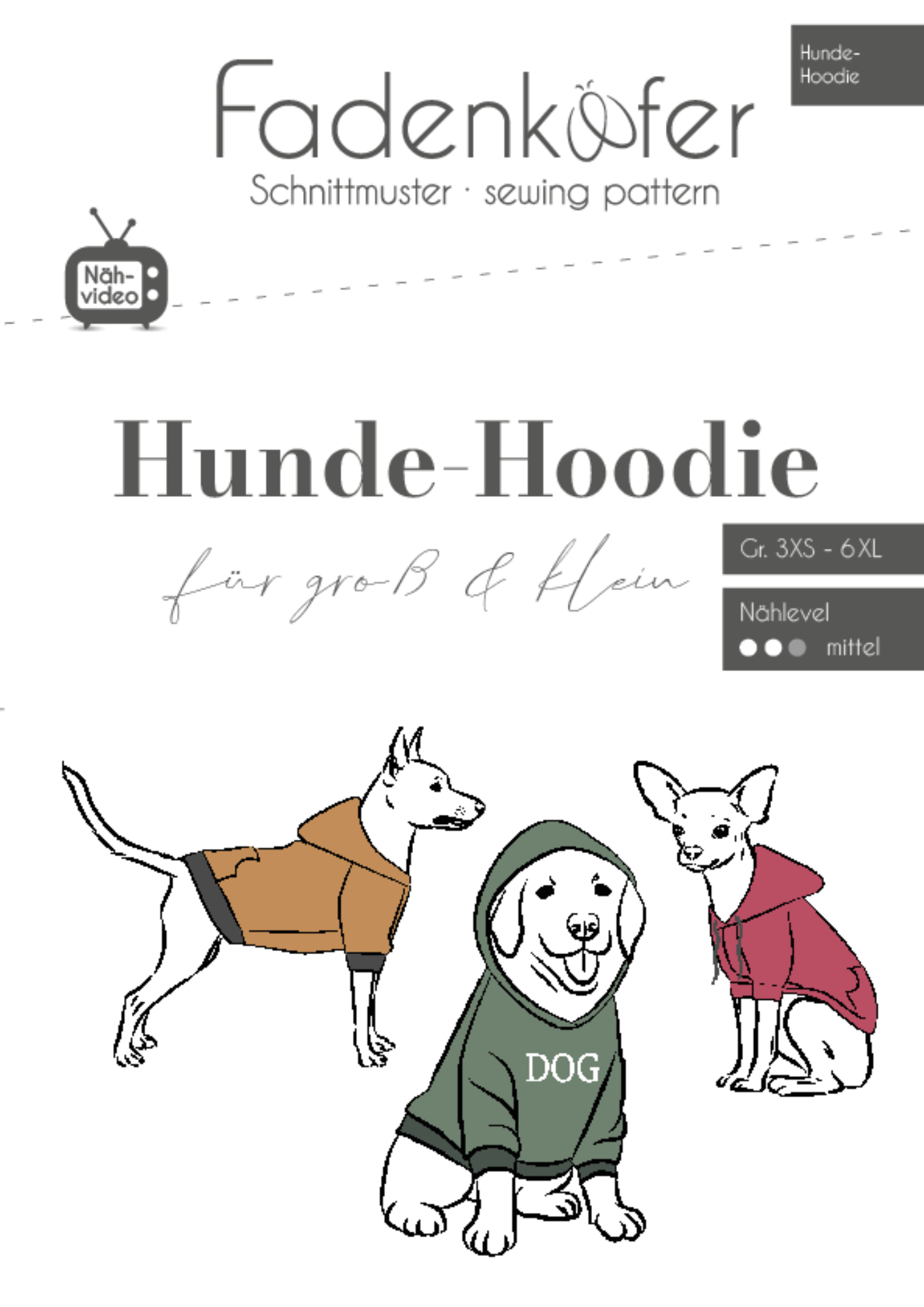 Fadenkäfer Hunde Hoodie