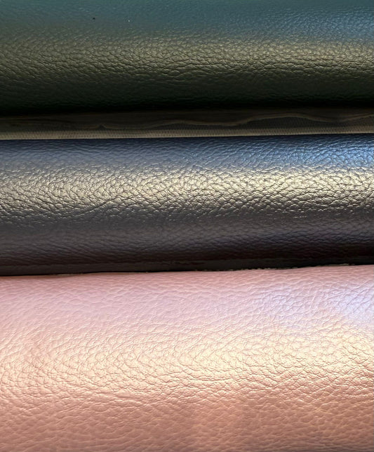 Kunstleder metallic rosé, anthrazit & dunkelgrün