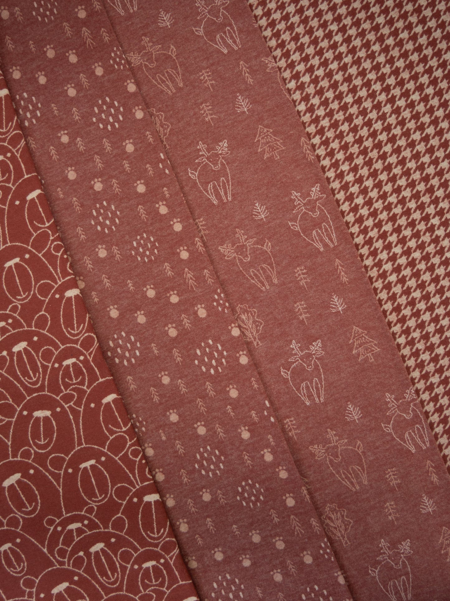 Jacquard Jersey Xaver Bären terrakotta