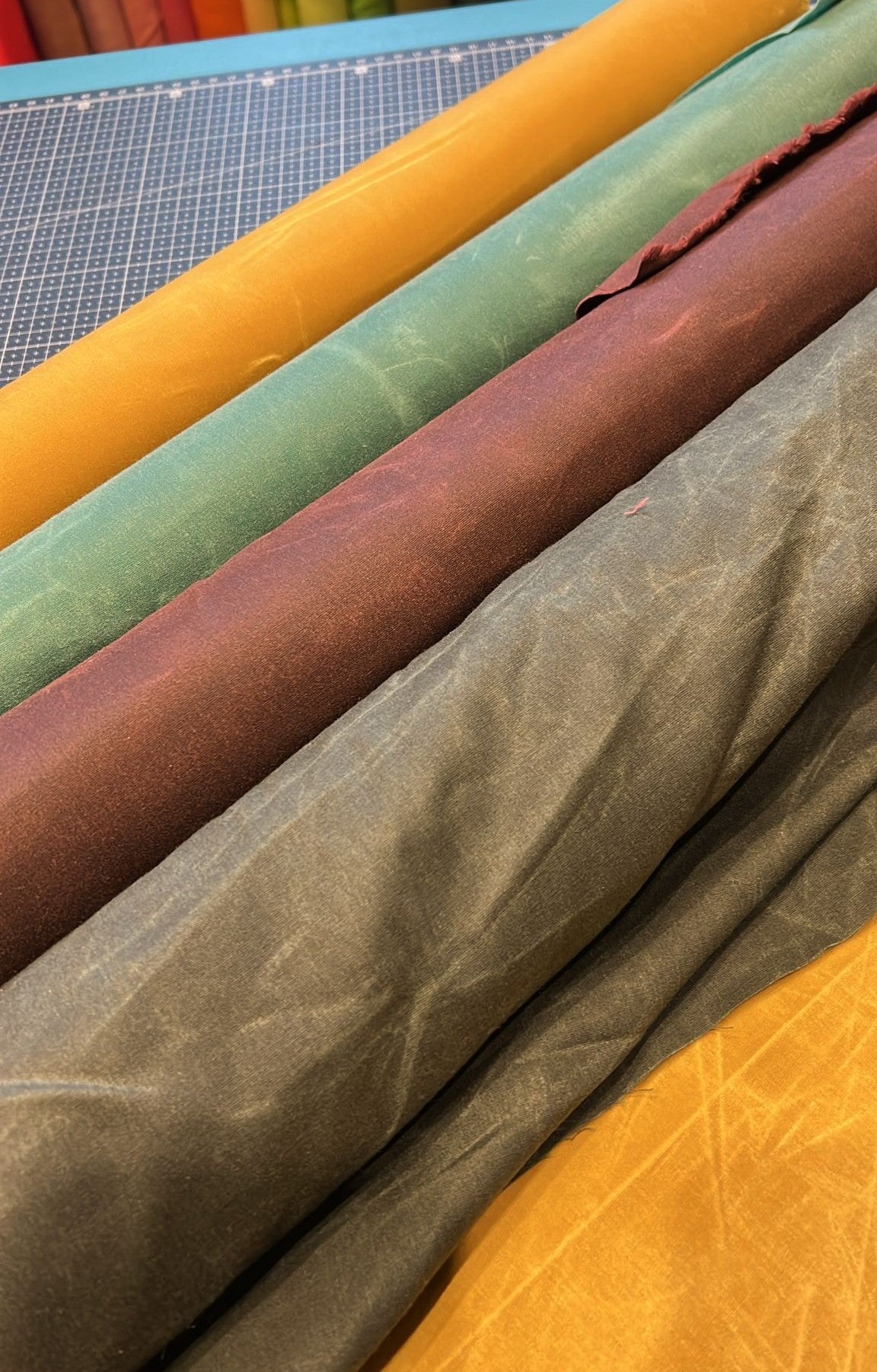 Oilskin gewachste Baumwolle Bordeaux