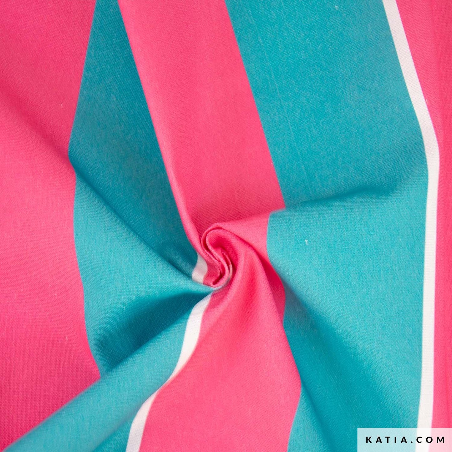Canvas Katia Amazonia Stripes türkis pink