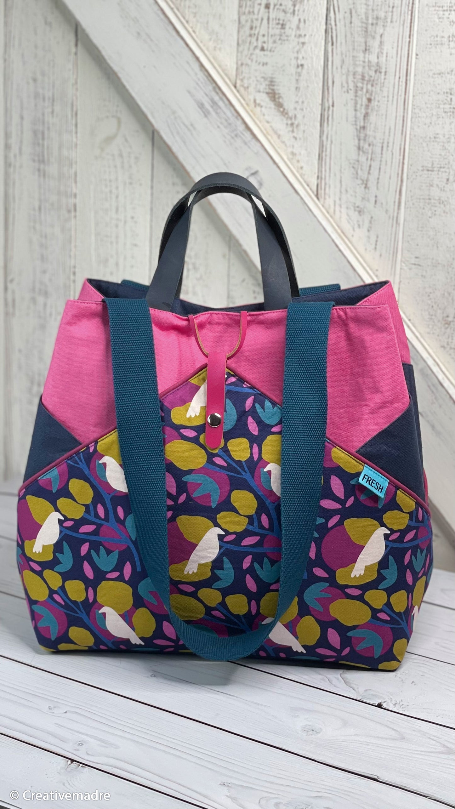 Canvas Birds and Trees by Emjo Design dunkelblau