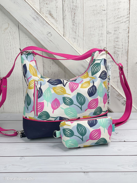 Canvas Dots and Leaves by Emjo Design bunt natur
