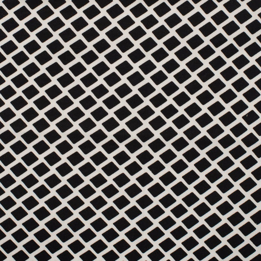 Baumwolle Gitter schwarz weiß diagonal