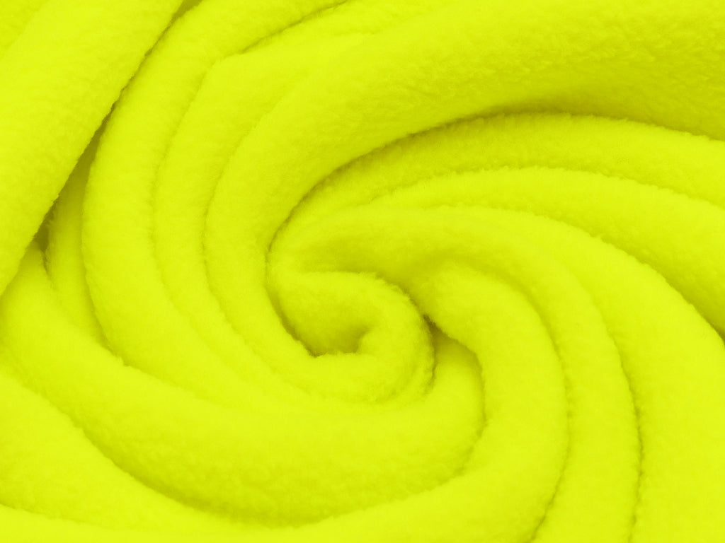 Fleece uni neon gelb