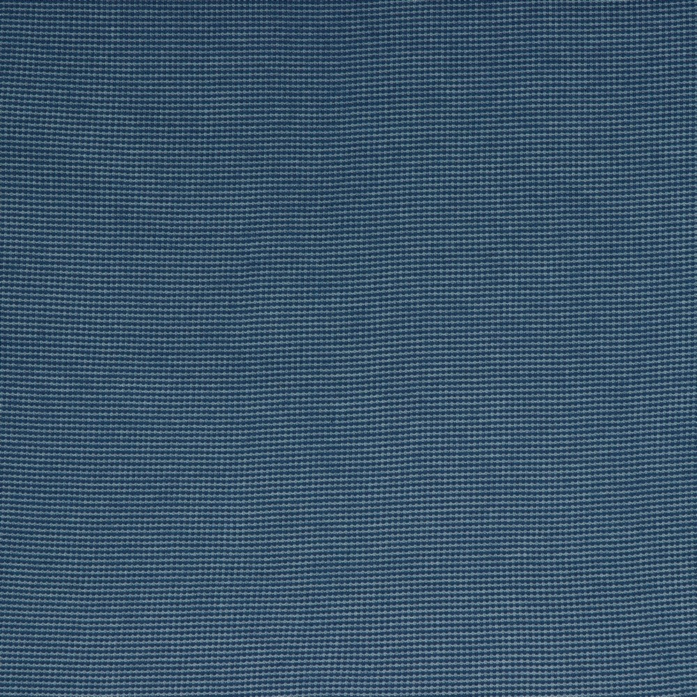 Jersey Strick Waffel jeansblau