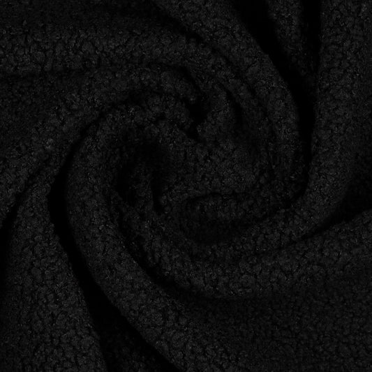 Teddystoff Plüsch schwarz