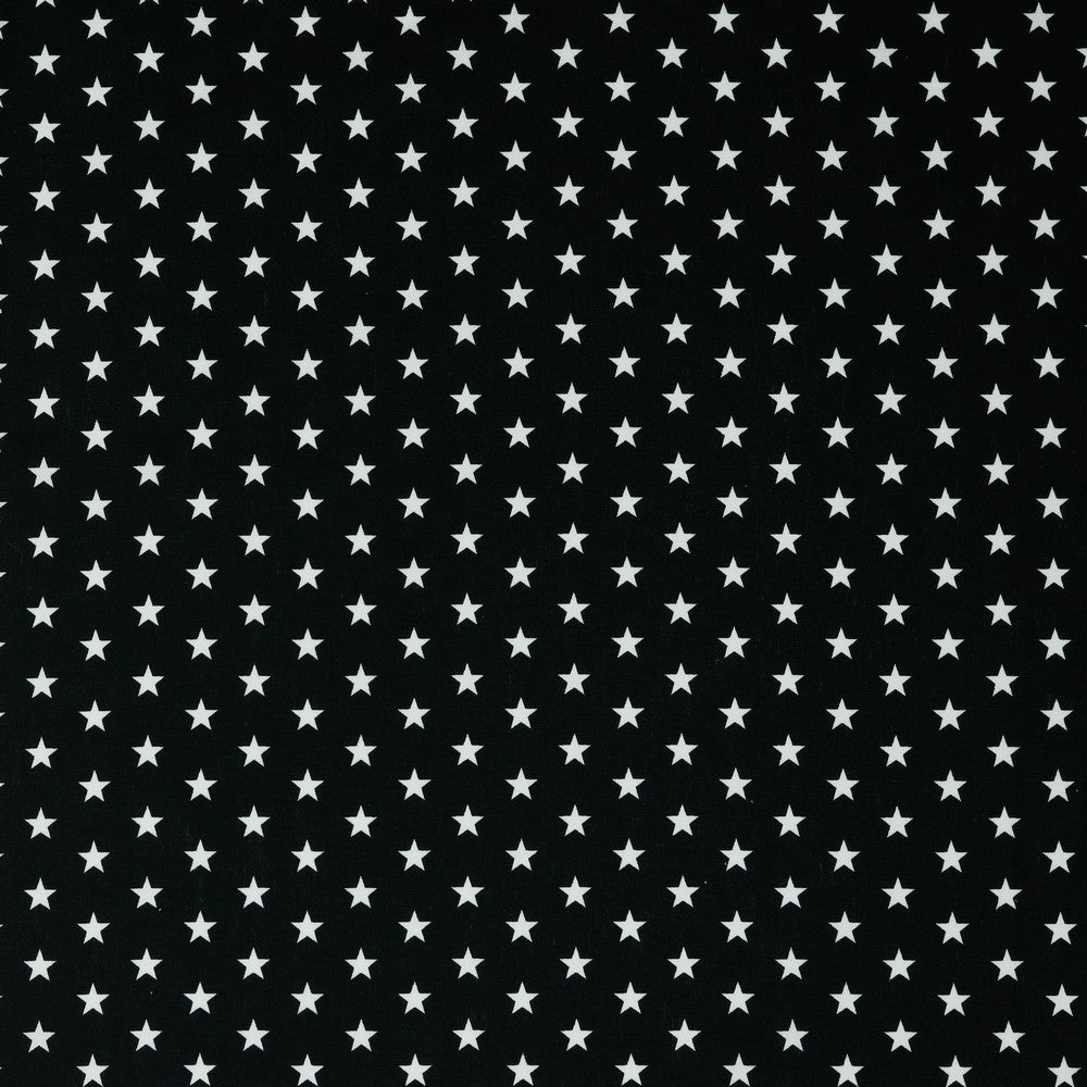 Baumwolle Sterne schwarz