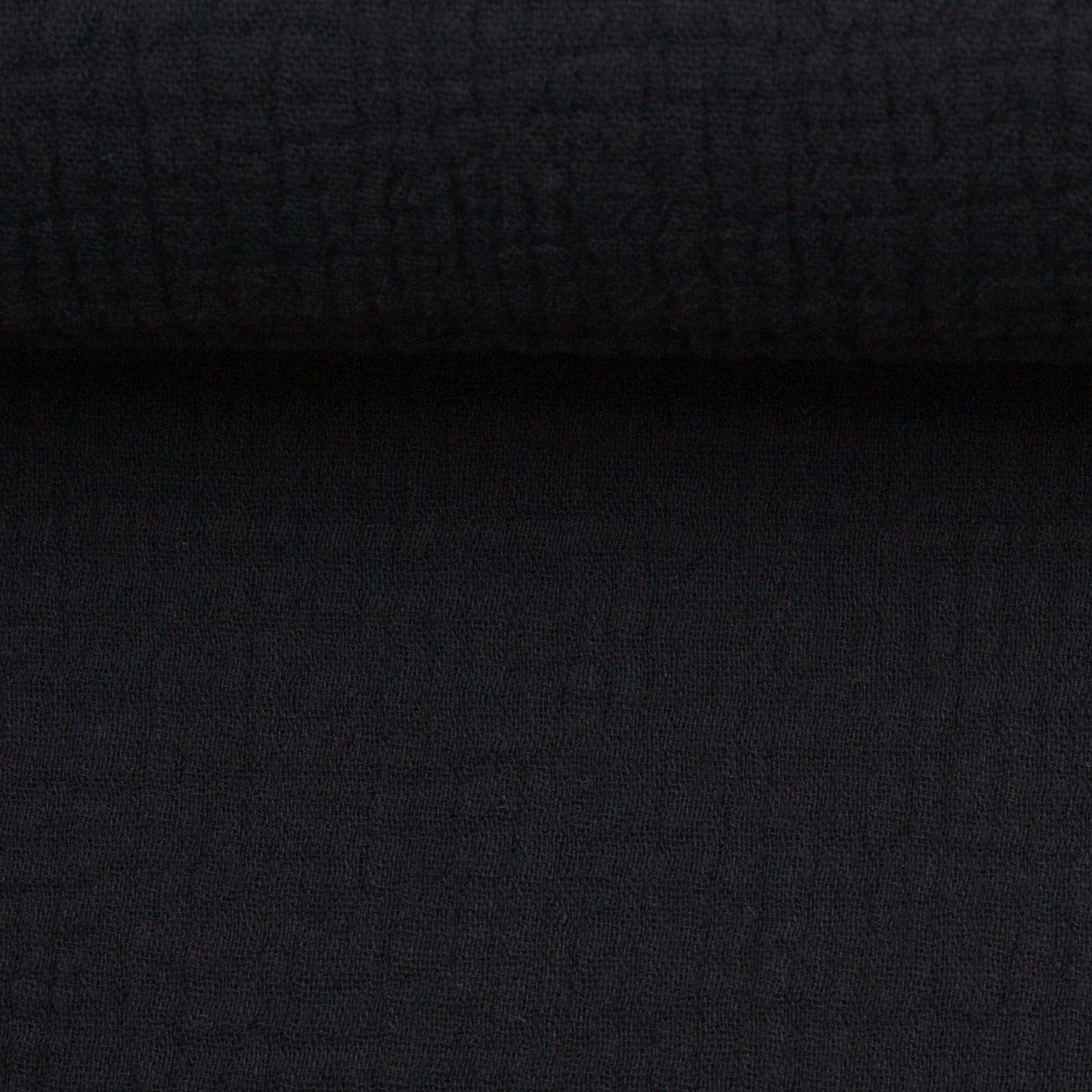 Musselin uni schwarz