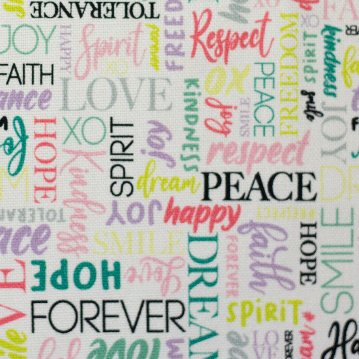 Canvas Panel Happy Pillow - love & peace - by lycklig design