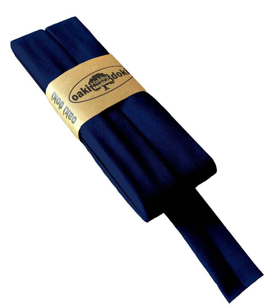 Jersey Schrägband 40/20mm Coupon dunkelblau