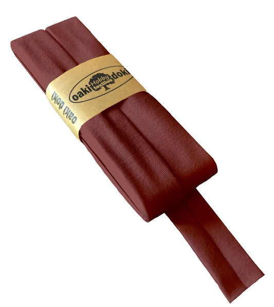 Jersey Schrägband 40/20mm Coupon rostbraun